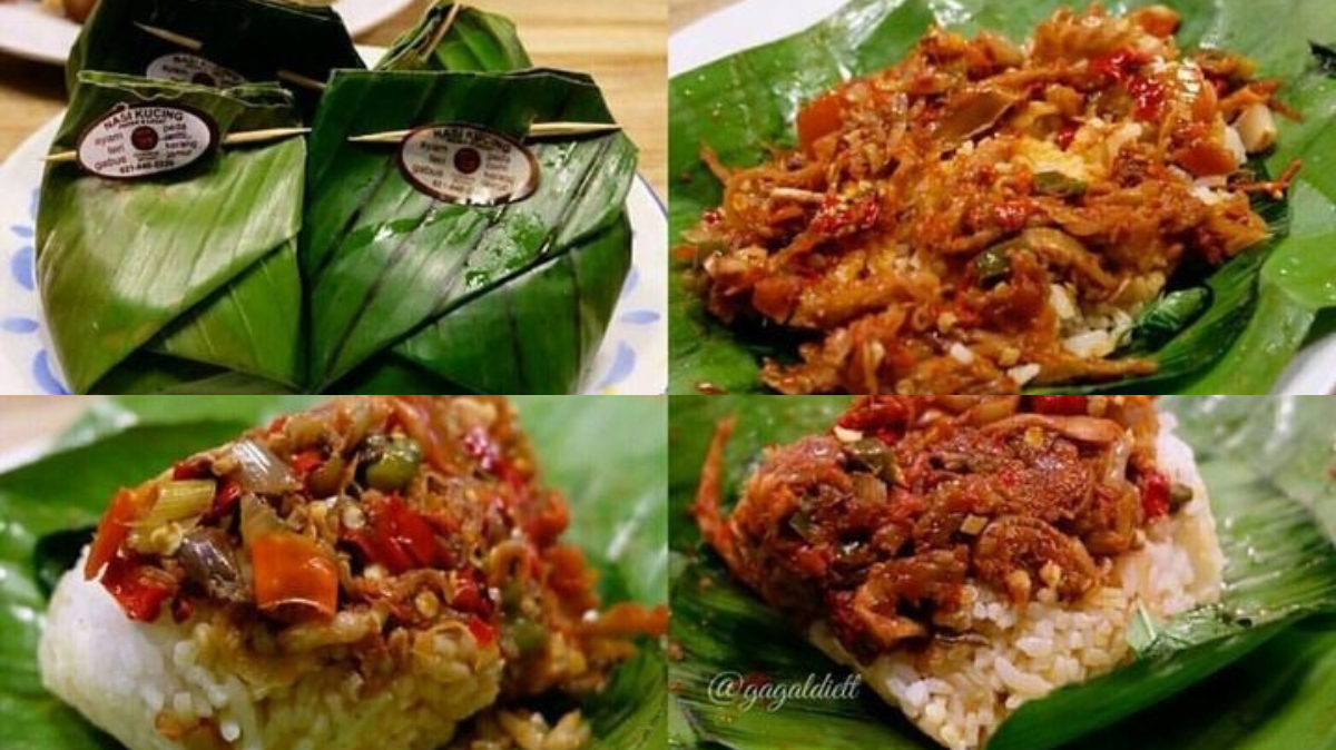 Nasi Kucing porsinya yang kecil dan cita rasa yang lezat